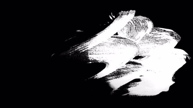 Brush transition animation for rough video transitions and street style animation for streets. Brush animation, brush strokes black and white