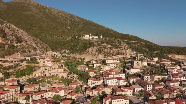 Amazing drone video of the village of Dh&euml;rmi in Southern Albania