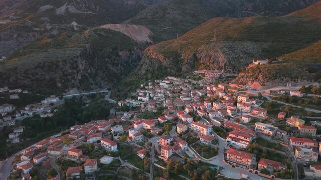 Amazing drone video of the village of Dh&euml;rmi in Southern Albania