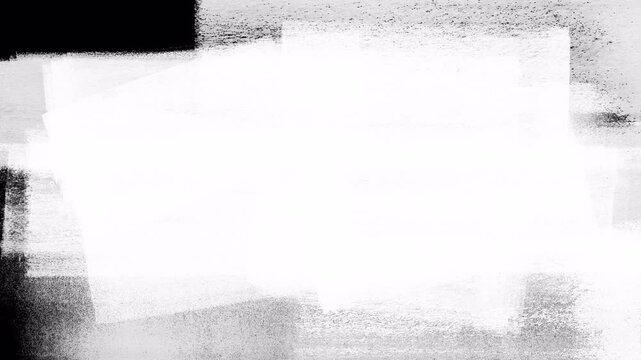 Paint brush transition Fast Abstract stroke black and white background,