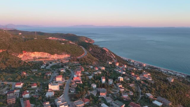 Amazing drone video of the village of Dh&euml;rmi in Southern Albania