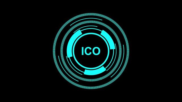 ICO File Format Interface in 4K Resolution with App Icon Design Elements. motion graphice 4K Resolution video.
