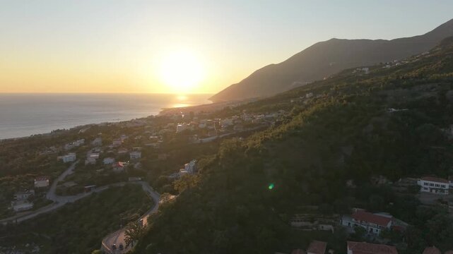 Amazing drone video of the village of Dh&euml;rmi in Southern Albania