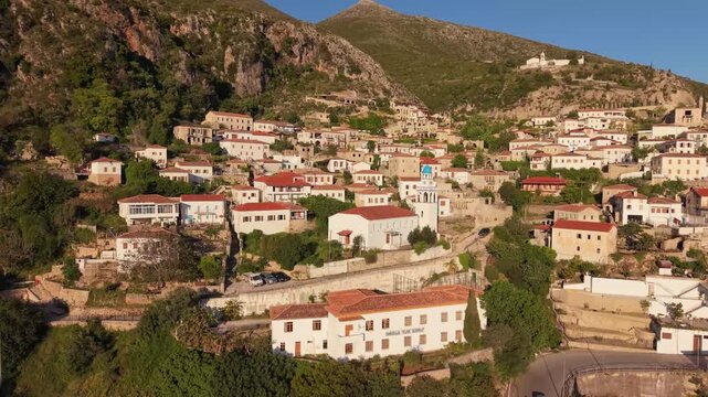 Amazing drone video of the village of Dh&euml;rmi in Southern Albania