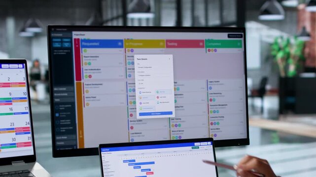 Project Manager Organizing Tasks