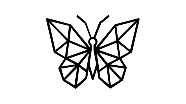 Professional thyroid gland butterfly line icon vector illustration, medical endocrinology anatomy symbol for healthcare science design, isolated flat graphic for hormonal biology research.