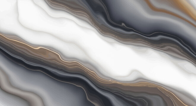 Abstract fluid art with swirling marble textures and shimmering gold veins, elegant backdrop for design