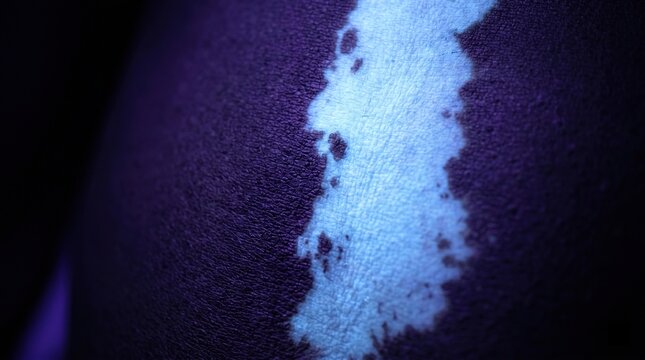Wood's Lamp Examination of Vitiligo Depigmentation Under UV Light