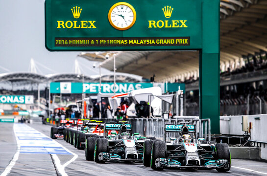Formula One (F1) on training session, at Sepang International Circuit 