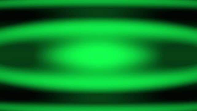 Neon green elliptical rings pulse with futuristic scan loop background
