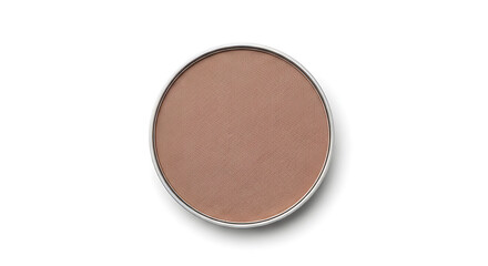 Fototapeta premium Professional makeup pan featuring natural brown powder for beauty and cosmetic applications