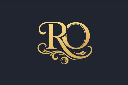 RO or OR letter logo icon design in classic style luxury initials monogram for premium branding, high-end corporate identity, and sophisticated business emblem professional vector illustration.