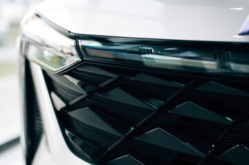 Fototapeta premium Headlight of a modern car