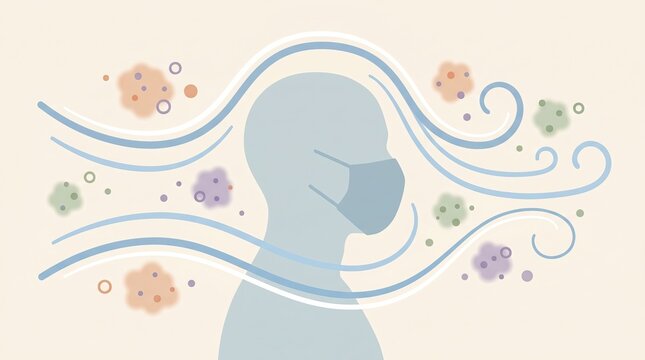 Airborne Virus Exposure, Minimalist Representation of Virus Exposure and Protection