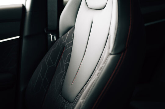 Car seat upholstery, various materials