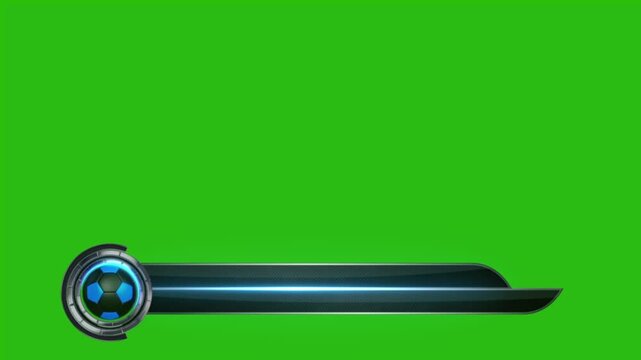 Sports News lower third animated title bar, suitable for sports news and other sports type video content