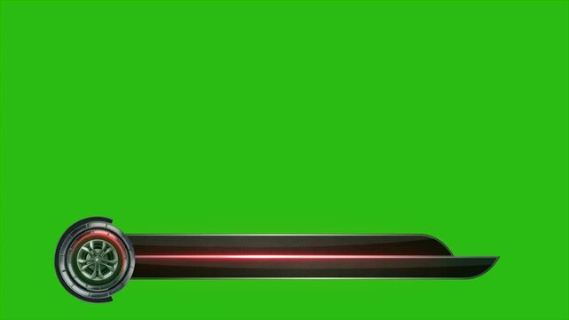 Sports News lower third animated title bar, suitable for sports news and other sports type video content