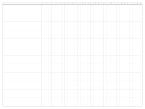 Blank grid pattern for organizing notes or data  