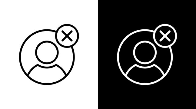 Delete  White Icon Set Design