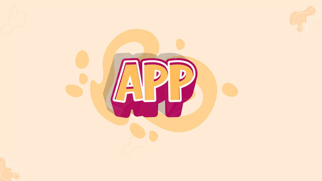 3D Smartphone App Text Launch