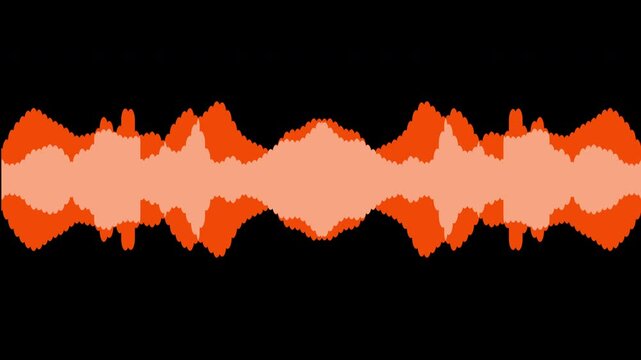Colorful audio waveform spectrum animation.Spectrum audio animation, Wave form Audio Isolated on background. Audio spectrum wave effect, waveform beats.