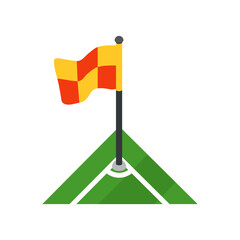 Corner Flag On Soccer Field Vector Illustration © yusuf asyari