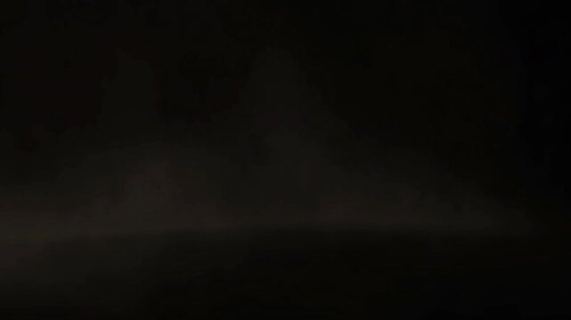 Realistic Dust Explosion And Debris Cloud Rising On Black Background.
