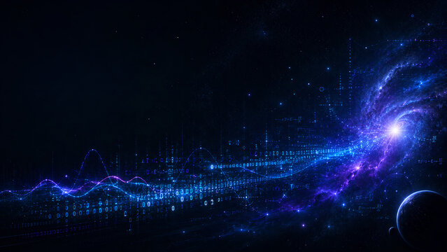 Interstellar Signal Decoding Presentation Background