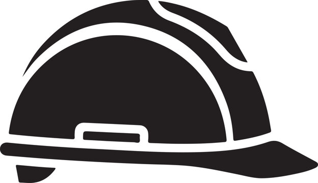 Firefighter helmet icon for emergency services and safety equipment needs