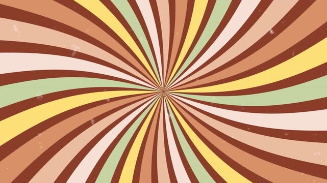 Retro sunburst pattern with pastel stripes, perfect for vintage design elements, backgrounds, prints, and textile products. Vibrant and stylish.