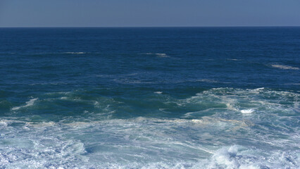 The Atlantic Ocean on a calm autumn day in Baiona, on the Camino de Santiago. © Delfim Sa Neiva