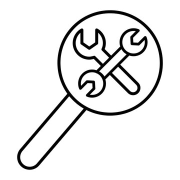 Find a workshop icon vector. Find a service station Illustration sign. Find a repairman symbol. Repair logo.