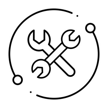 Workshop icon vector. Service station Illustration sign. Repair symbol. Fix logo.