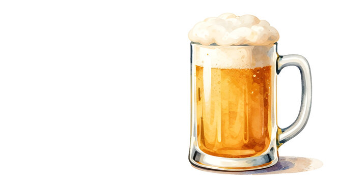 beer, beermug, frothy, beverage, alcohol, lager, pub, drink, foam, realistic, bar, brewery, cold, cheers, vector, illustration, isolated