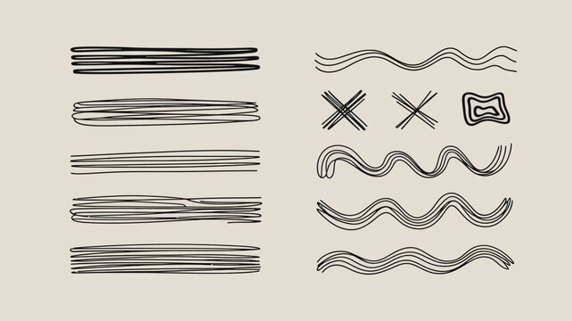 Abstract illustration of fabric textures and weave patterns with distortions and knots