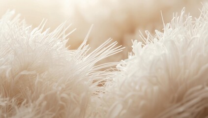 Obraz premium Feather vane texture background featuring minimal grain and high key illumination copy space