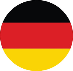 Obraz premium German flag with black red and yellow horizontal stripes