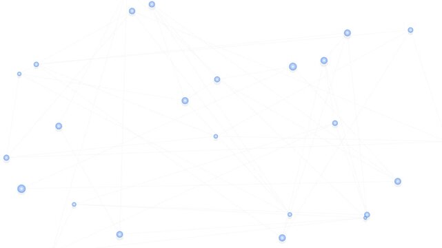Network Data Connections Floating on White Background Corporate Technology