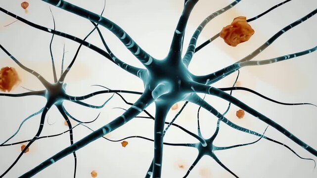 Disrupted circadian rhythm signaling inside the brain, biological timing signals appearing irregular and unstable