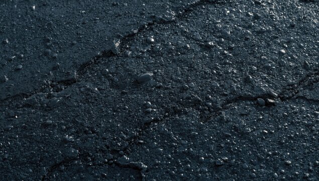 Detailed close up of brush coating waterproof bitumen mastic on flat surface with copy space