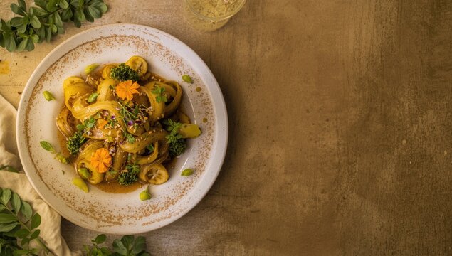 Flavorful vegan zero waste fare made from banana peel scraps
