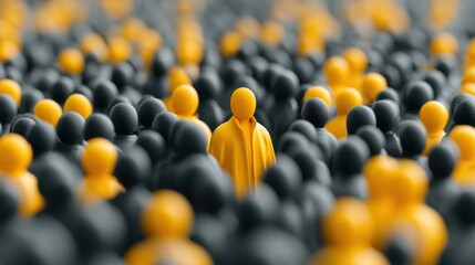 Obraz premium Strong differentiation helps professionals highlight their unique value increase visibility and attract better opportunities in crowded job markets.