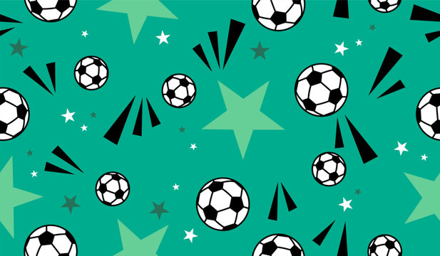 Football soccer seamless pattern background