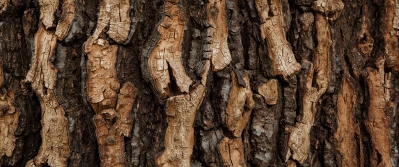 Naklejka premium Detailed natural bark surface texture perfect for artistic background use