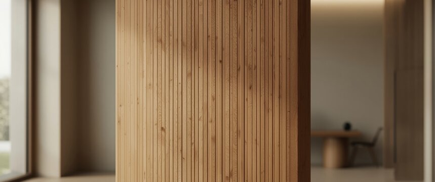 Handcrafted Danish timber acoustic panel ideal for modern home decor settings