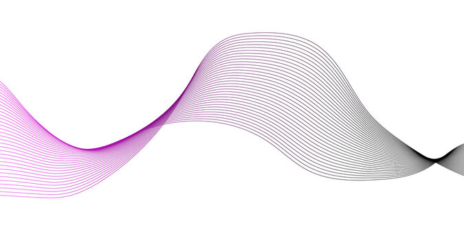 Abstract wave design, purple gray gradient, wavy pattern, background texture, modern graphic element