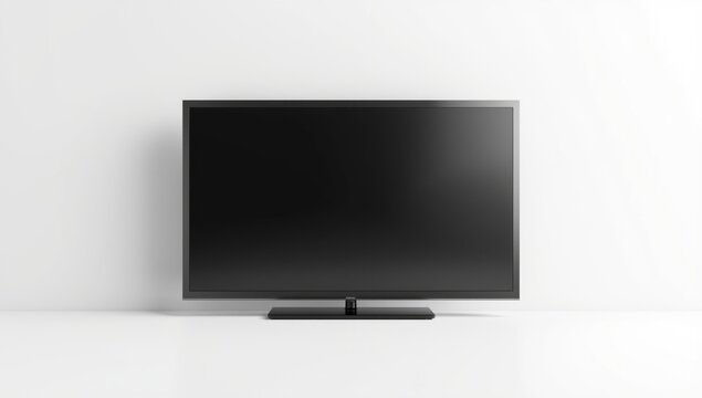 Crisp white background presenting a LED television mockup
