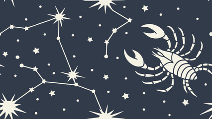 Fototapeta premium faint--glowing-celestial-constellations--(1)