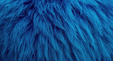 Obraz premium Close-up of detailed soft blue fur texture with vibrant colors