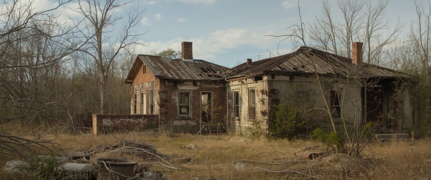 Decaying forsaken building calling for swift refurbishment and attention